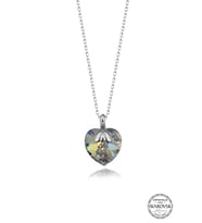 Swarovski Crystal Kadın Kalp Gümüş Kolye
