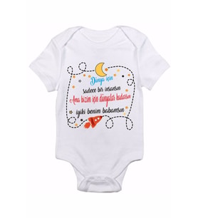 Dünya Için Baskılı Bebek Zıbın Body