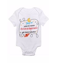Dünya Için Baskılı Bebek Zıbın Body