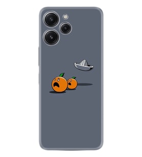 Xiaomi Redmi 12 128 GB 4 GB Ram Kılıf Desenli Silikon Orange Escape 1374