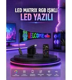 RGB LED Panel Renkli Işık Efektli Dekoratif Aydınlatma