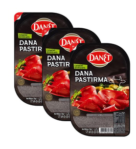 Danet Dana Pastırma Cemeni Sıyrılmıs Dilimli 70 g x 3 Adet