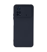 Xiaomi Poco M4 Pro 4g Kılıf Nano İçi Kadife Silikon - Lacivert