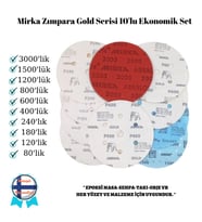 EPOKSİ REÇİNE ZIMPARA SETİ MIRKA GOLD GALAXY SERİSİ 10 LU SET EKO