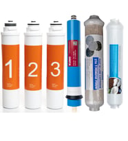 Sulook Waterlife Su Arıtma Cihazı Uyumlu Tak-Çevir 6'lı Filtre Seti, Lg Membranlı (Renksiz)