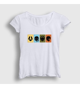Presmono Kadın Beyaz Chars Anime Avatar The Last Airbender T-Shirt 262328tt (Beyaz)