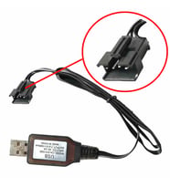7.4V 4 Pin Lityum Pil Usb Şarj Kablosu JST SM-4P Soket Lipo Batarya Araba Oyuncak RC Quadcopter Dron