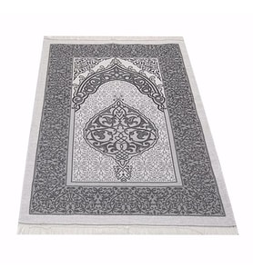 Hediyelik  Osmanlı Tafta Seccade ve Tesbih 1 Adet (Siyah)