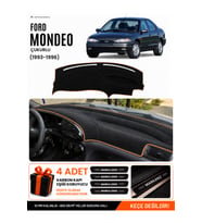 FORD MONDEO ÇUKURLU (1993-1996) Uyumlu Torpido Örtüsü Torpido Kılıfı - Siyah Kahverengi