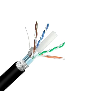 INCA ICAT6-500AG OUTDOOR S/FTP 23 AWG LSZH NETWORK CABLE 500 M SİYAH