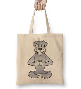 Schnauzer Mom Bandana Womens Schnauzer Dog Bez Çanta Uzun Saplı