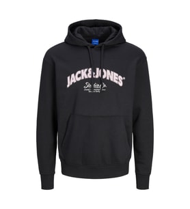 Jack & Jones 12267584 Jorbronx Arch Big Sweat Hood Ub Siyah