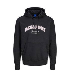 Jack & Jones 12267584 Jorbronx Arch Big Sweat Hood Ub Siyah
