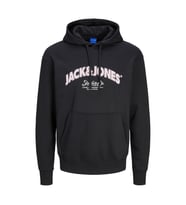 Jack & Jones 12267584 Jorbronx Arch Big Sweat Hood Ub Siyah