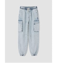 LC WAIKIKI Mavi Kargo Cepli Erkek Çocuk Jogger Jean Pantolon