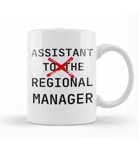 Assistant To The Regional Manager Tee Funny Office Tee 01 Kupa Bardak Porselen
