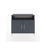 Arges Şifonyer 2 Raflı 2 Kapaklı 88x30x80 Antrasit-Antrasit