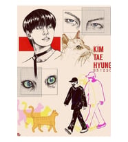 Taehyung X Kediler Tablo Ahşap Poster Dekoratif Kod2930