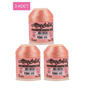 3 Adet Altınbaşak Oya ve Dantel İpi 20 gr - Royaleks - No: 415