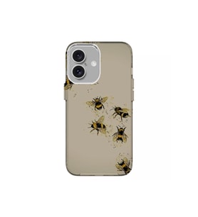 Iphone 16 Uyumlu Arı Tasarimli Lüks Silikon Kilif (Çok Renkli)