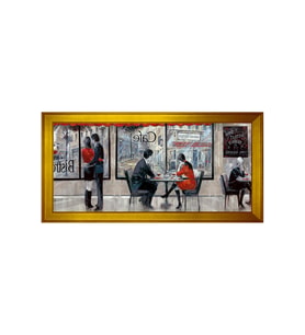 Manzara Temalı Kanvas Tablo 50 x 70 cm Gold Çerçeve