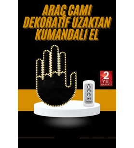 Uzaktan Kumandalı Araba Parmak Hareketi Işığı Parmak Işığı Led Araba Arka Pencere