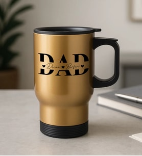 BK Gift Kişiye Özel Babalar Günü Tasarımlı Kulplu Çelik Bardak Termos Mug 450ml-1, Babalar Günü Hediye, Babaya Hediye