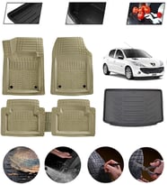 Peugeot 206 Uyumlu Paspas Araca Özel Bagaj Havuzu MBS Bej