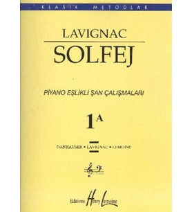 Lavignac 1A Solfej Piyano Eşlikli Şan Çalışmaları