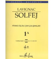 Lavignac 1A Solfej Piyano Eşlikli Şan Çalışmaları