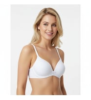 Kadın Balensiz Pamuklu Beyaz Renk Soft Bra Sütyen BB2102