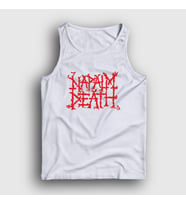 Presmono Unisex Beyaz Logo Napalm Death Atlet 382539tt (Beyaz)