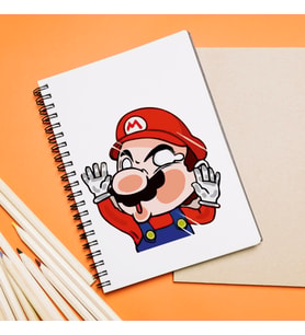 Süper Mario Tasarımlı Defter