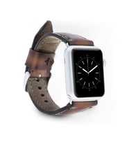 Apple Watch Uyumlu Deri Kordon 42-44-45mm SM26 Kahve