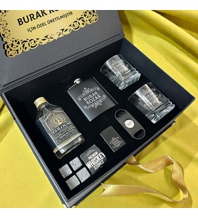 Lüks Hediye Seçeneği Premium Kutuda İsimli Viski Bardağı