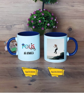 Polis Kupa Bardak Lacivert Fotoğraflı Dünya Polisler Günü Hediyesi