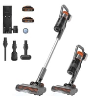 WORX WX038 20Volt 2.0Ah. Li-ion 105Watt Çift Akülü Kömürsüz Siklonik Sistem Şarjlı Dikey Süpürge