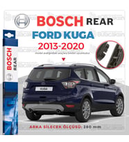 Bosch Rear Arka Silecek Ford Kuga 2013-2020 ile uyumlu (Siyah)