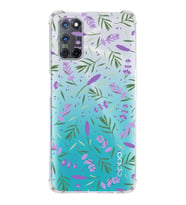 PrintiFy Oppo A72 Uyumlu Water Color 3 Baskılı Şeffaf Köşe Korumalı Antişok Kılıf