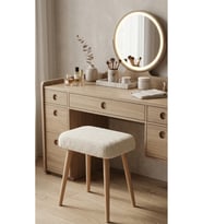 Ahşap Ayaklı Dekoratif Kare Puf Tabure Bench Koltuk Sandalye