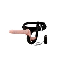 Double Belden Bağlamalı anl tıkac ve Realistik Titreşimli Penis