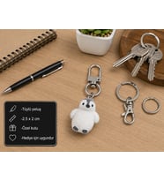 PolarPuff Peluş Penguen Charm Anahtarlık – Sevimli Mini Çanta Süsü Hediyesi