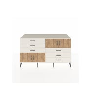Kronos Konsol 2 Raflı 6 Çekmeceli 4 Kapaklı 176x59x99 Aytaşı-Çam/Aytaşı