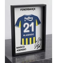 Marco Asensio 21 Numaralı Özel Tasarım 3D Kabartmalı Futbol Dekoratif Tablo