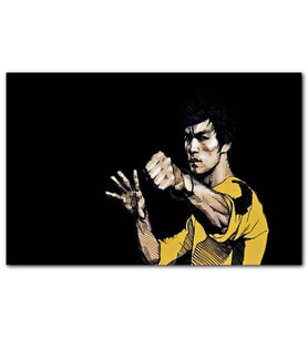 Cakatablo Bruce Lee Dövüş Sanatı Figürü MDF Tablo