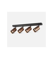 mylights Kahverengi Hareketli Başlık Siyah Metal Gövdeli LED Spot Tavan Avize Duvar Aplik Modern Tas