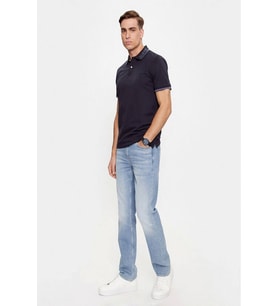 Guess LYLE SS POLO Erkek Lacivert T-shirt M5RP60K7O64-G7V2