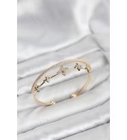 Pirinç Gold Renk Çiçek Model Kadın Bileklik 5886 - GLST1598-9294