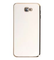 Galaxy J7 Prime Kılıf Volet Silikon - Beyaz