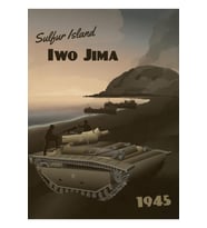 Iwo Jima 1945 - Kükürt Adası Tablo Ahşap Poster Dekoratif